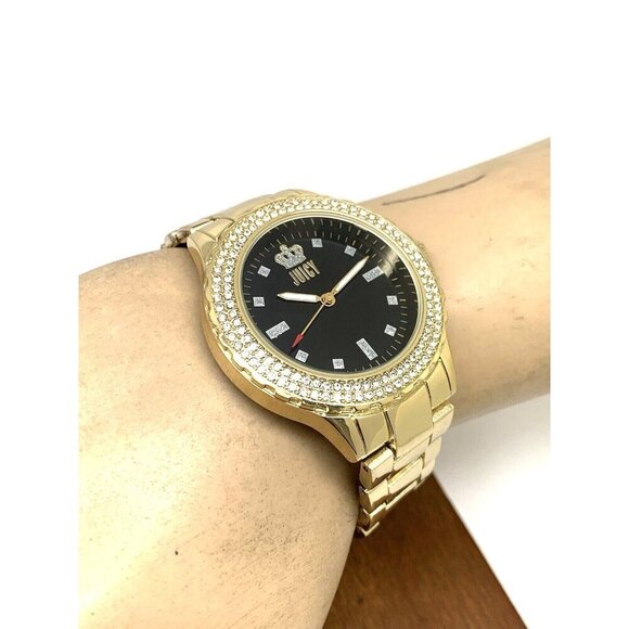 Juicy By Juicy Couture Women\'s Watch JC/5000 Quartz Black Gold Tone Steel 38mm main image 6